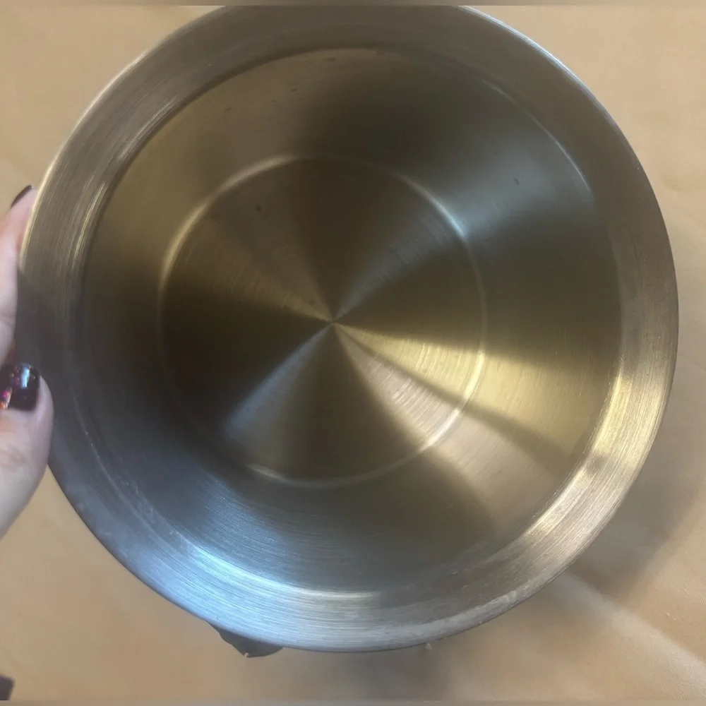 Stainless Steel Ice Bucket With Handle‎ And Lid 7” Tall